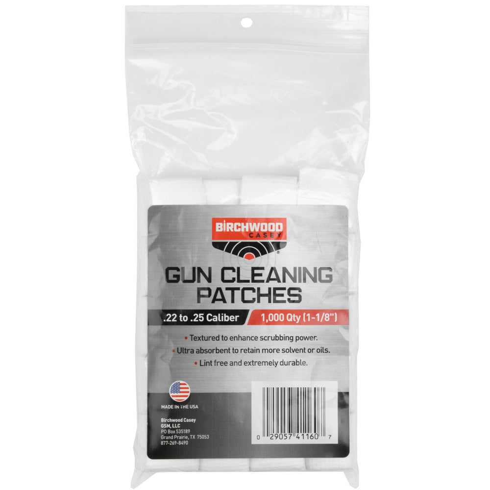 Birchwood Casey Patches 1-1/8.22-.25 Caliber 1000-Pack