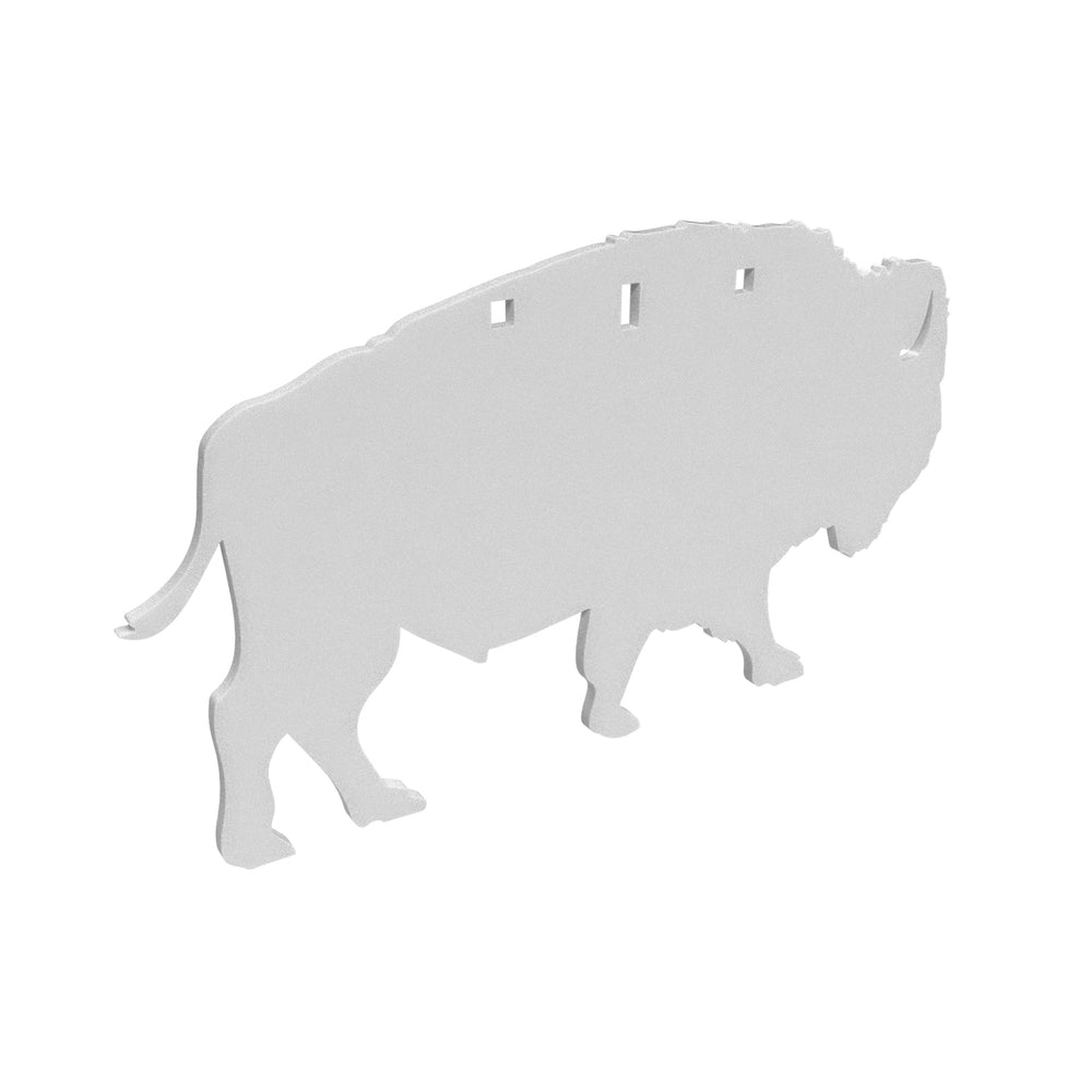Birchwood Casey AR500 3/8 Silhouette Bison White
