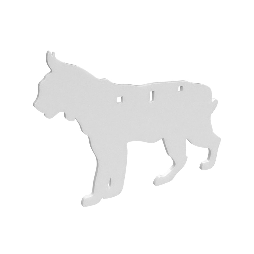 Birchwood Casey AR500 3/8 Silhouette Bobcat White