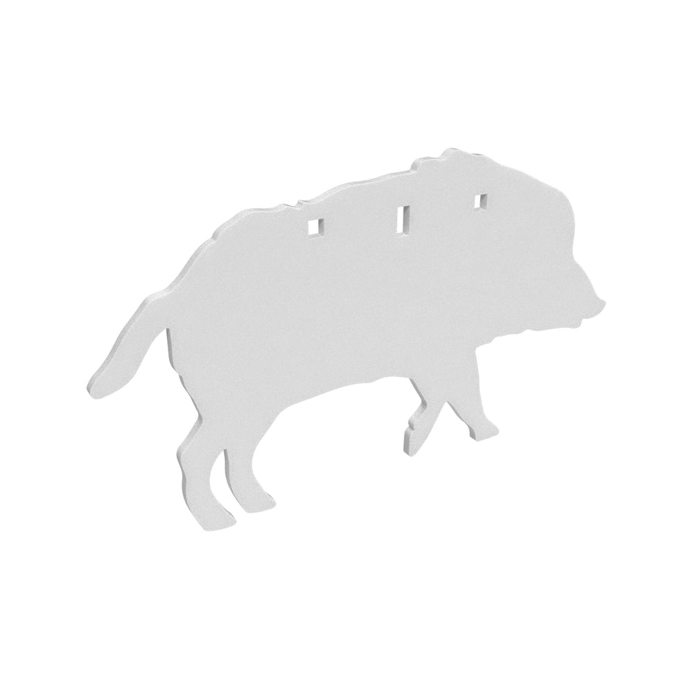 Birchwood Casey AR500 3/8 Silhouette Boar White