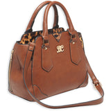 Bulldog Satchel Purse W/Holster Chstnt photo 1