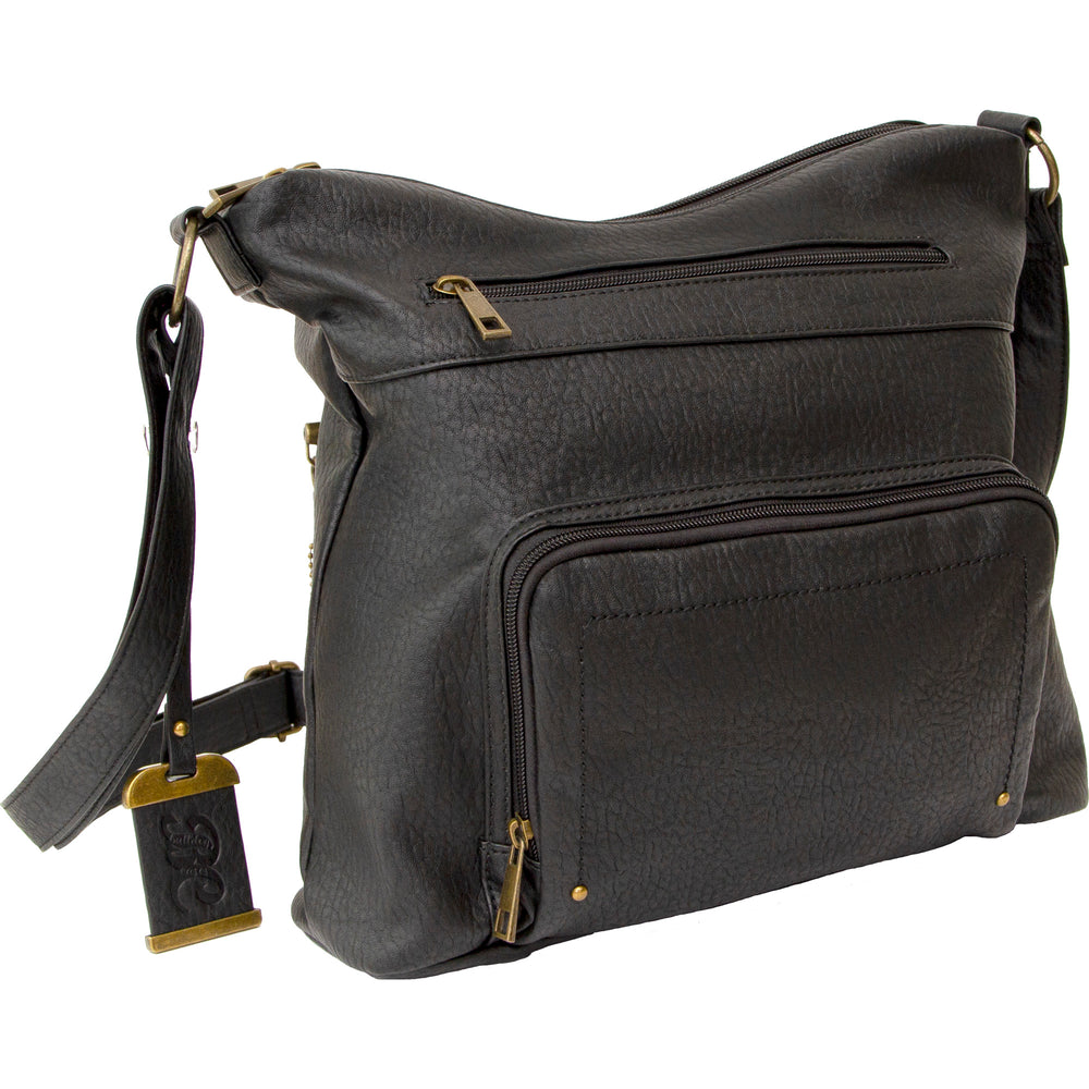 Bulldog Cross Body Purse W/Holster Black