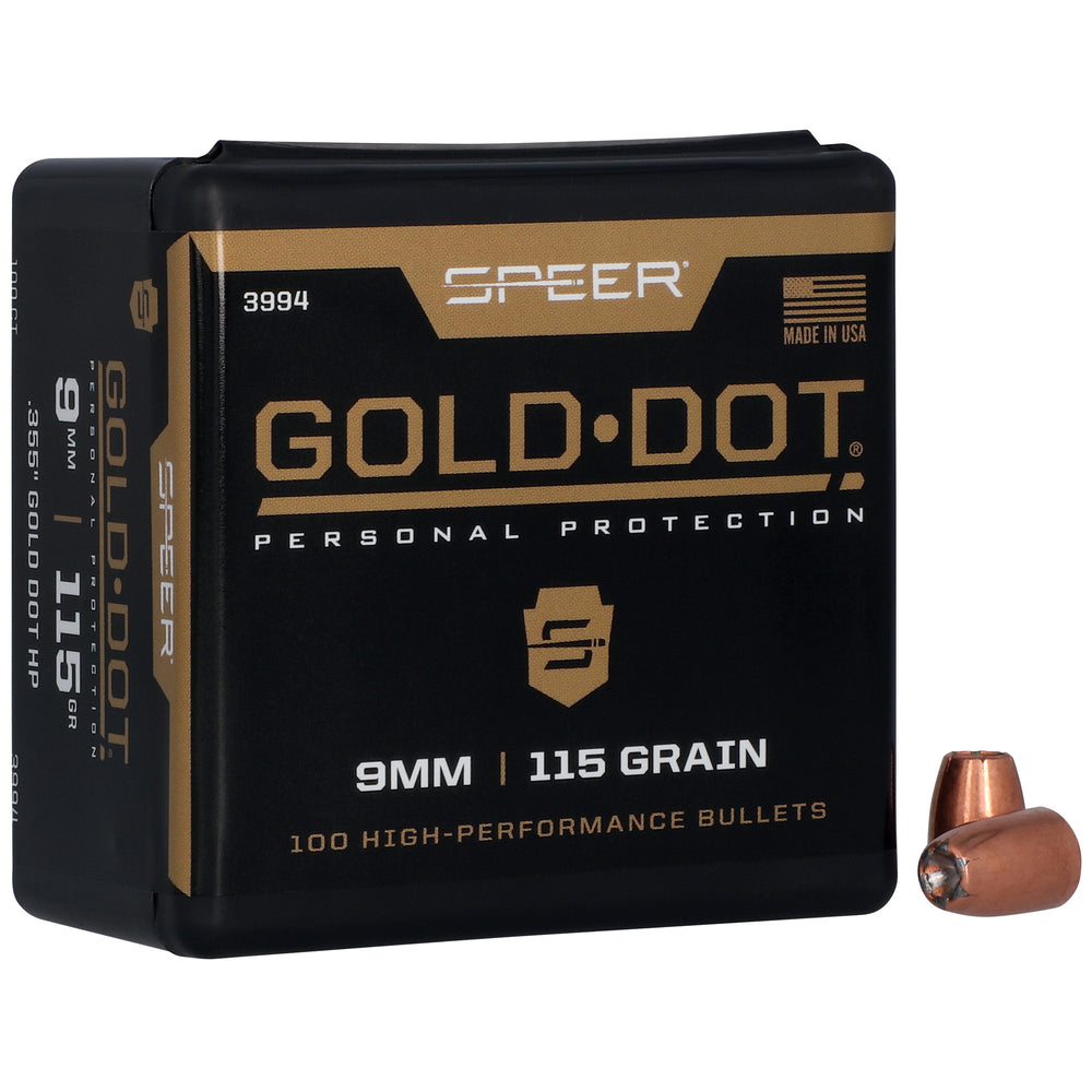 Springfield Gold Dot .355 115-Grain HP 100-Count