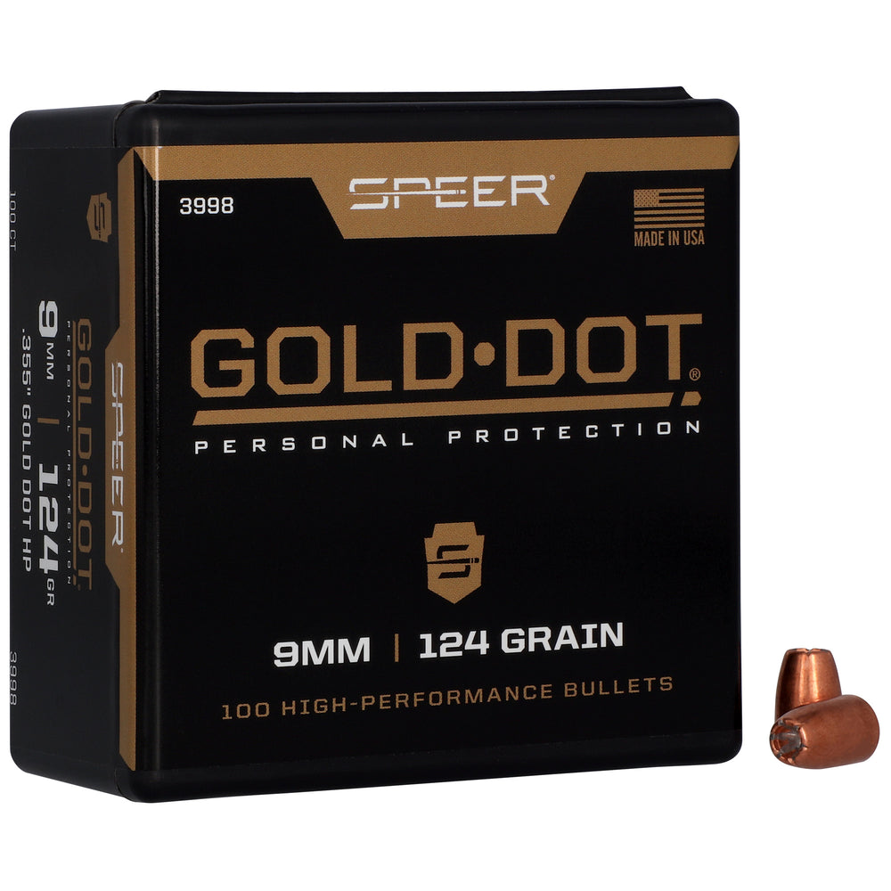 Springfield Gold Dot .355 124-Grain HP 100-Count