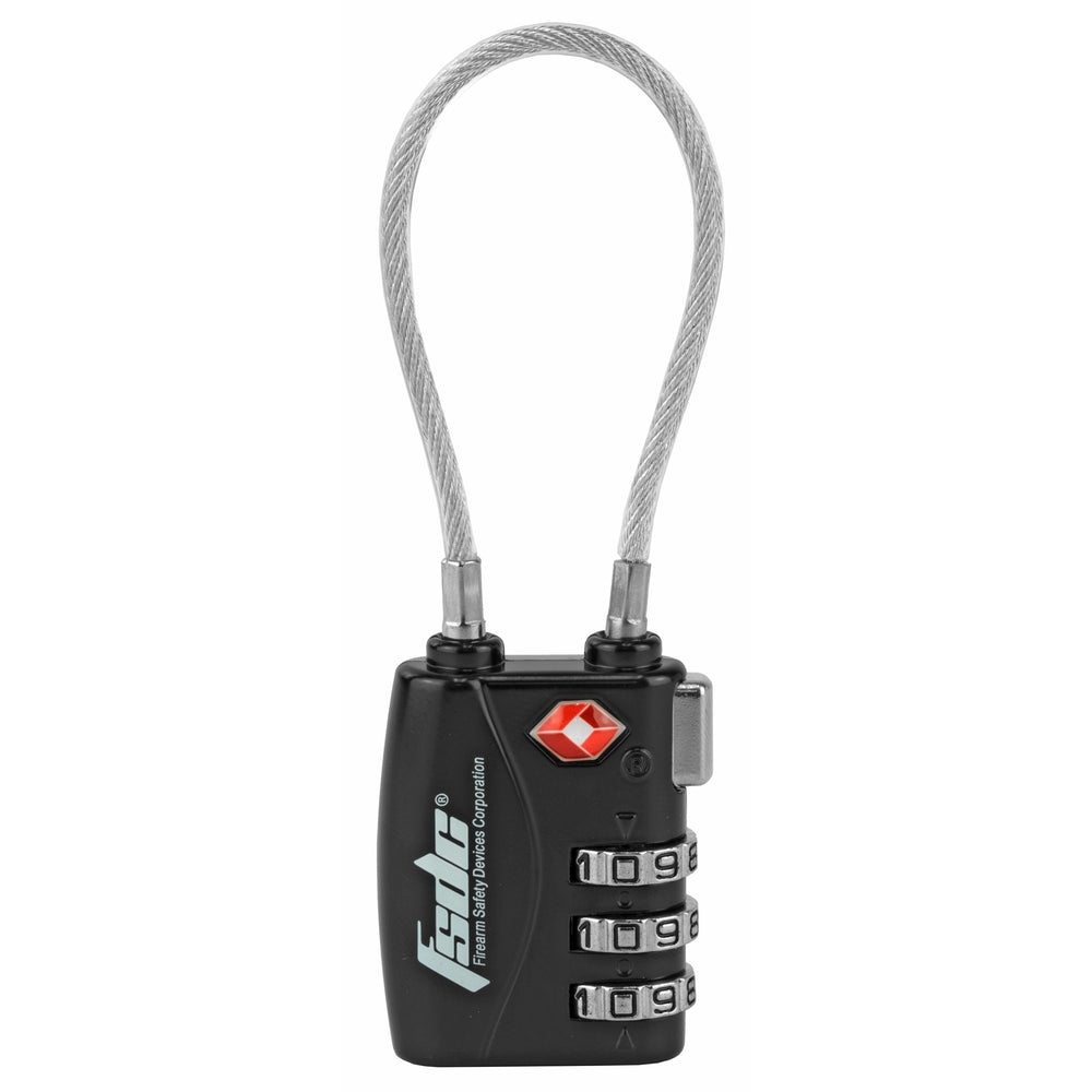 FSDC 3-Dial Tsa Combo Cable Lock