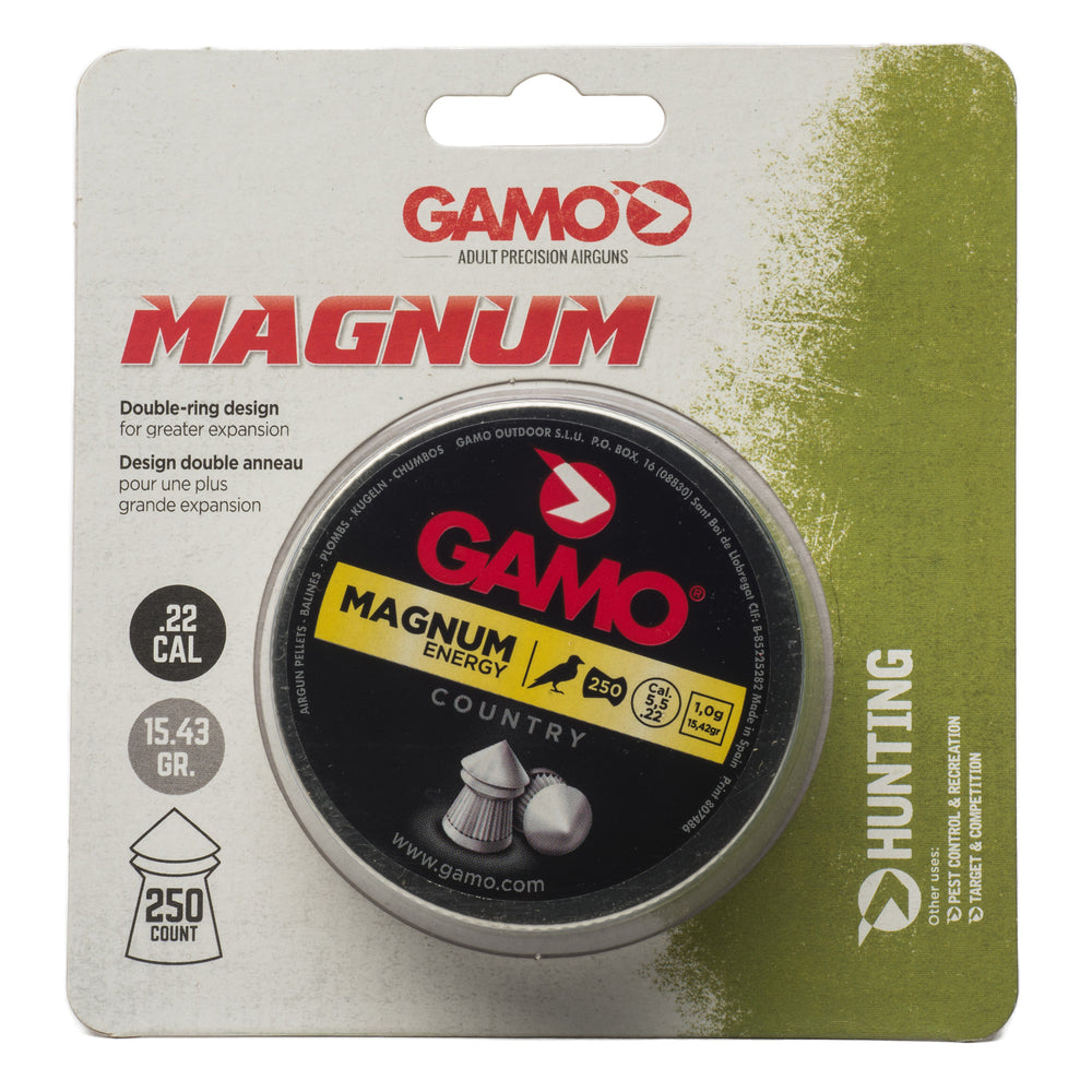 Gamo Magnum Spire Point Double Ring .22 250-Count