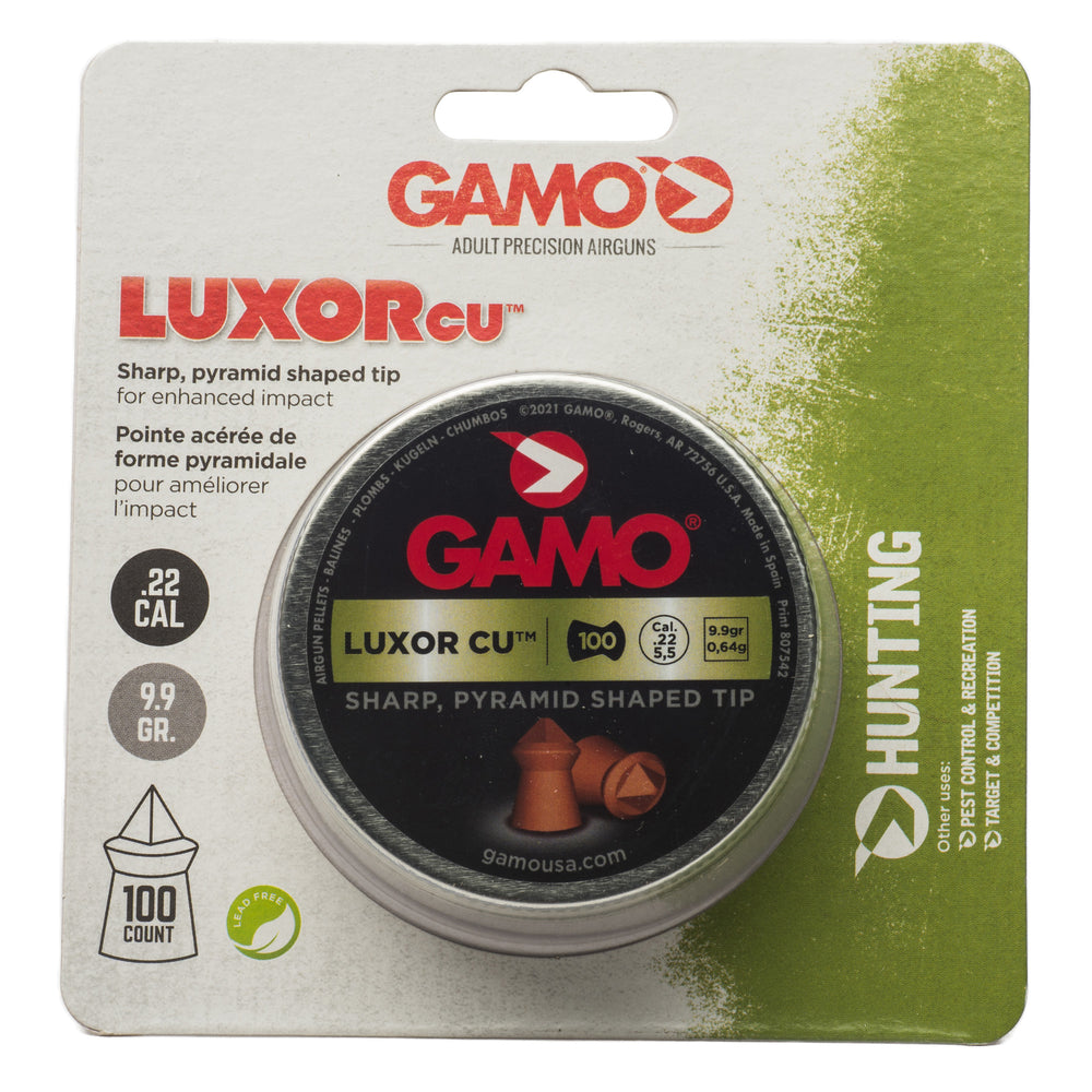 Gamo Luxor Cu Pyramid 22 Caliber 100-Count