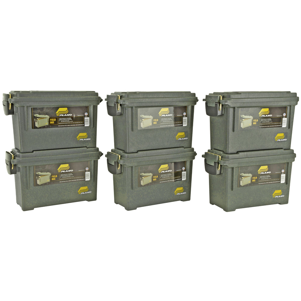 Plano Element Proof Ammunition Box OD Green Folding 6-Pack