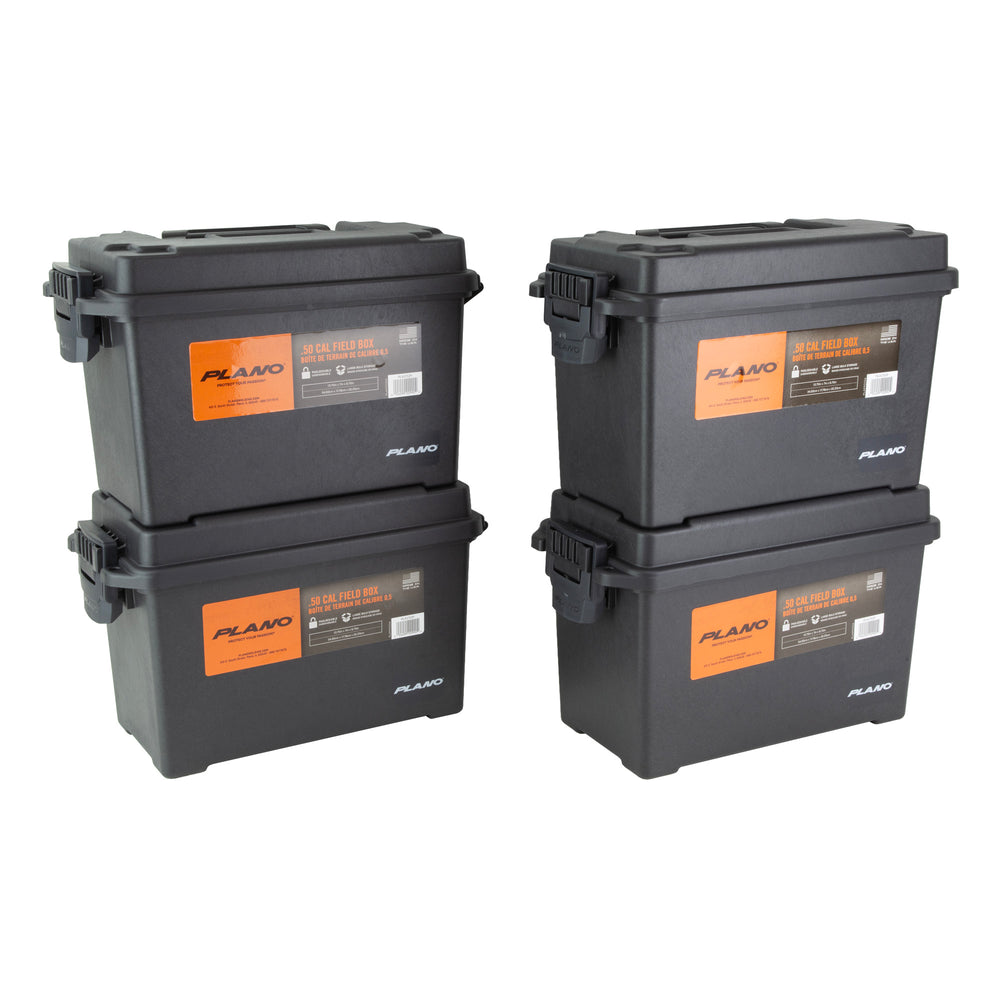 Plano Ammunition Box No Gasket Black Deep 4-Pack