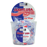 H/L Usa Plugs 100-Pair Red/White/Blue photo 1