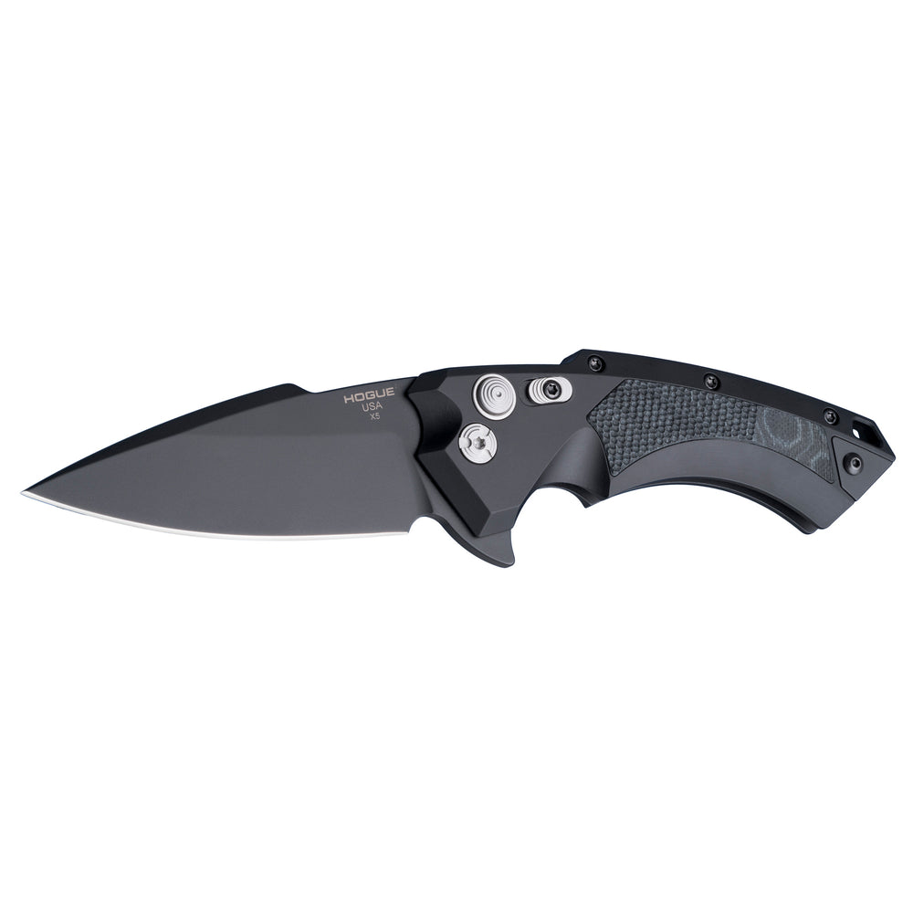 Hogue X5 3.5 Spear Point Black/Black G10