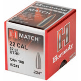Hornady Match 22 Caliber .224 52-Grain 100-Count photo 3