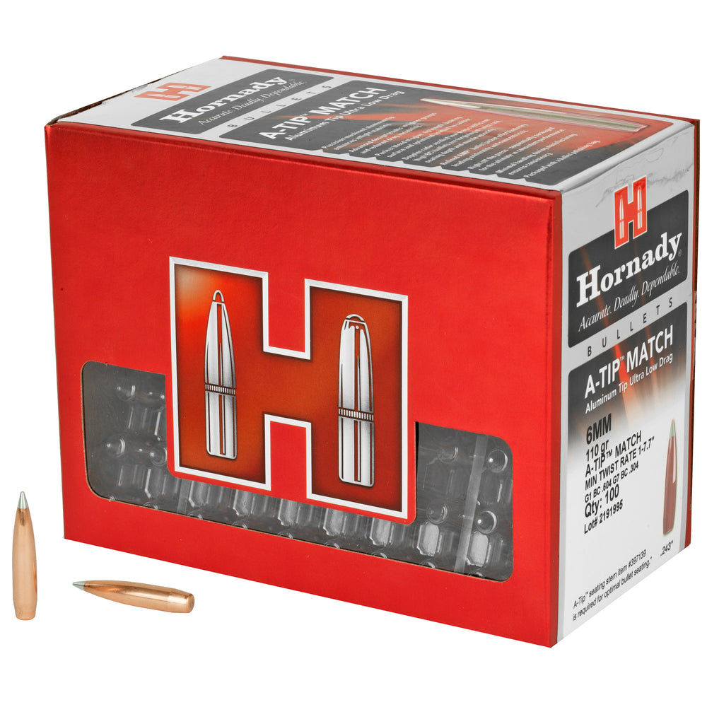 Hornady A-Tip 6mm .243 110-Grain 100-Count