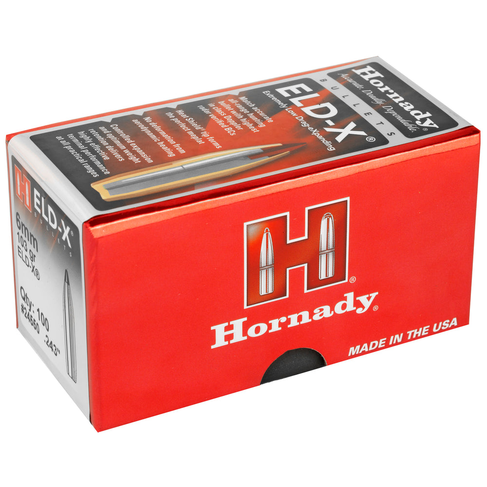 Hornady ELD-X 6mm .243 103-Grain 100-Count
