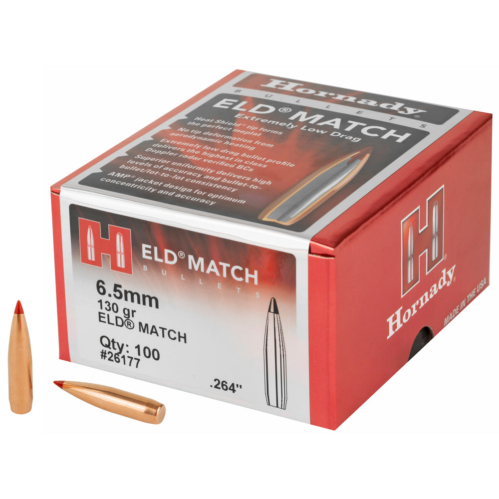 Hornady ELD-M 6.5mm .264 130-Grain 100-Count