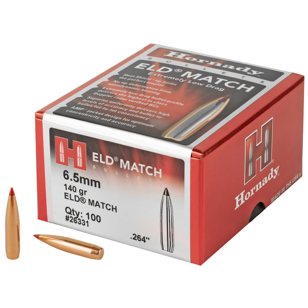 Hornady ELD-M 6.5mm .264 140-Grain 100-Count
