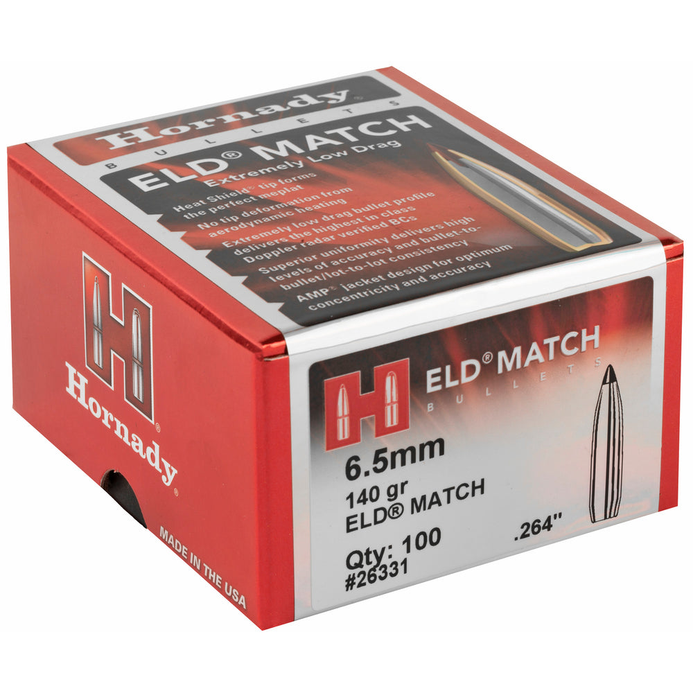 Hornady ELD-M 6.5mm .264 140-Grain 100-Count