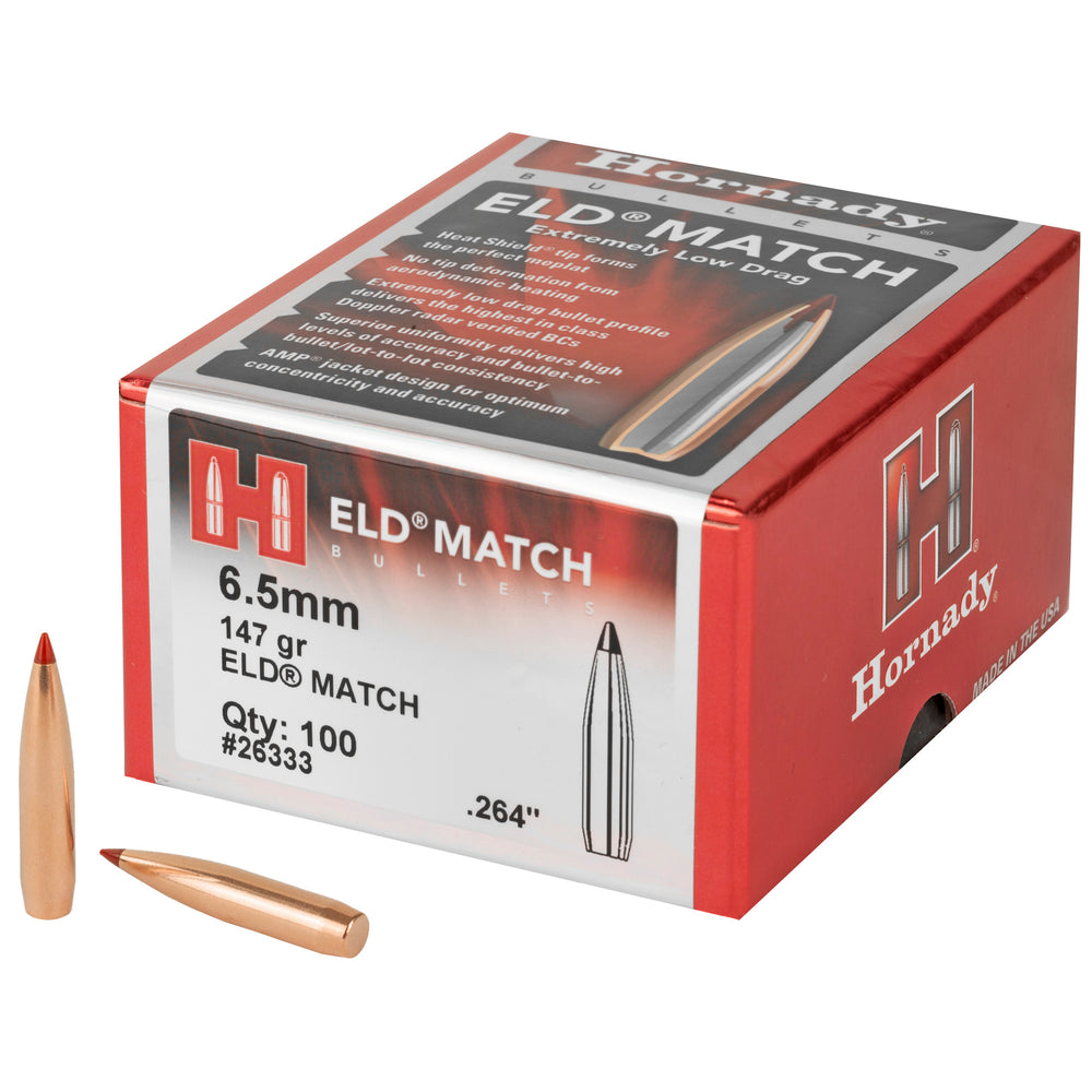 Hornady ELD-M 6.5mm .264 147-Grain 100-Count