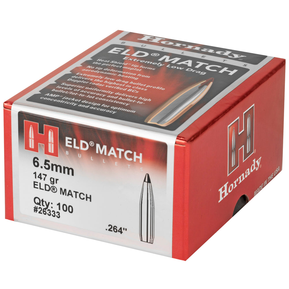 Hornady ELD-M 6.5mm .264 147-Grain 100-Count