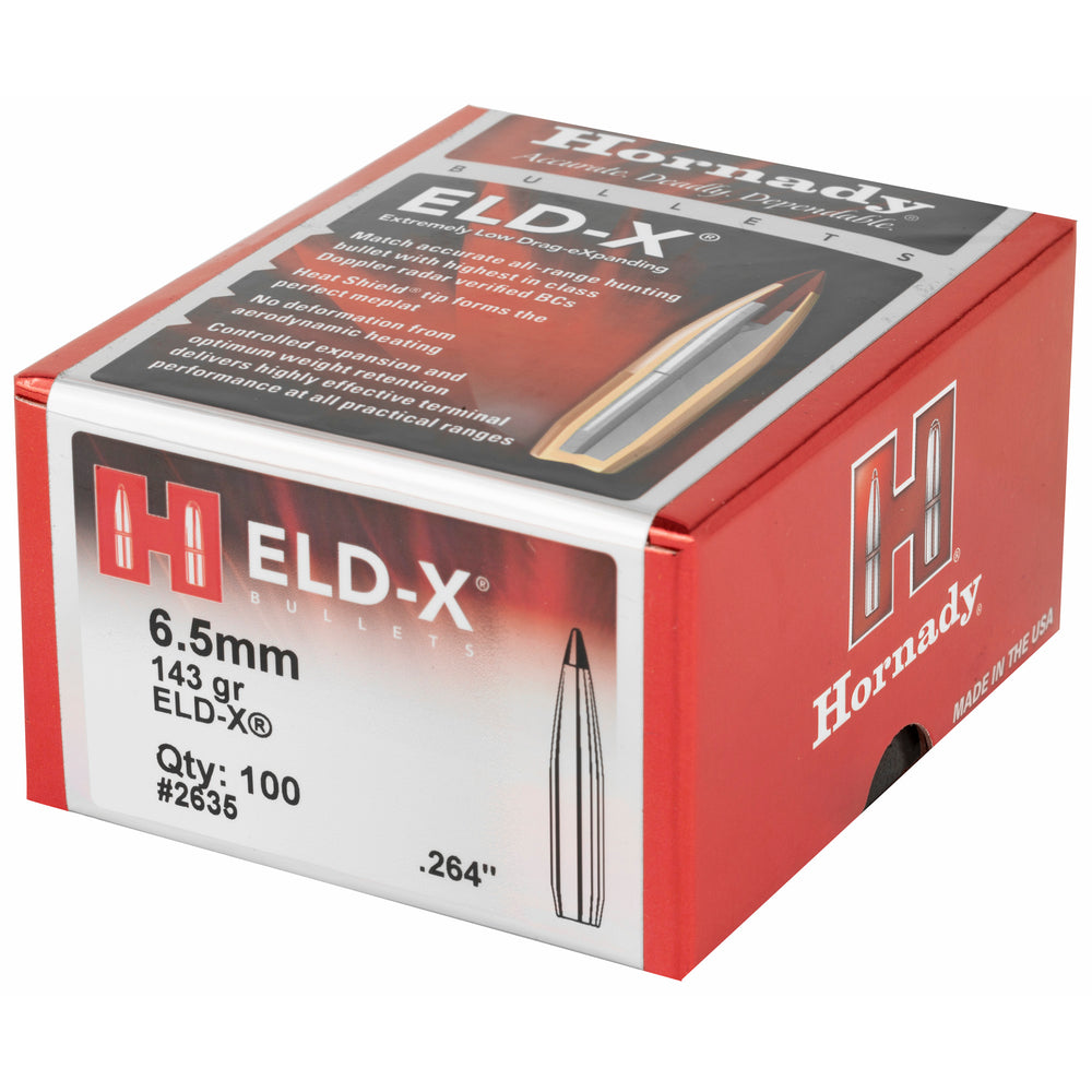 Hornady ELD-X 6.5mm .264 143 GR 100-Count