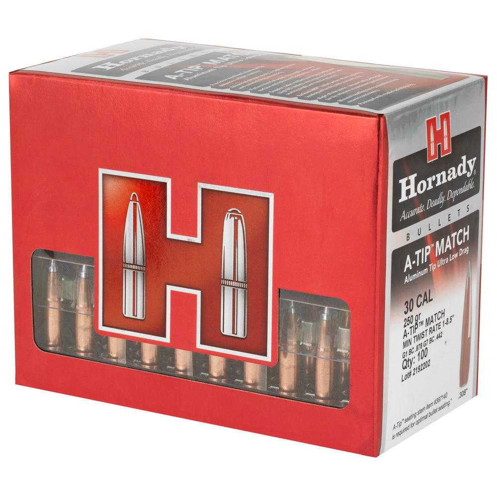 Hornady A-Tip 30 Caliber .308 250-Grain 100-Count