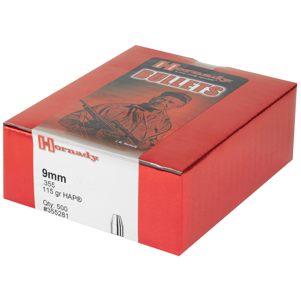 Hornady Hap 9mm .355 115-Grain 500-Count