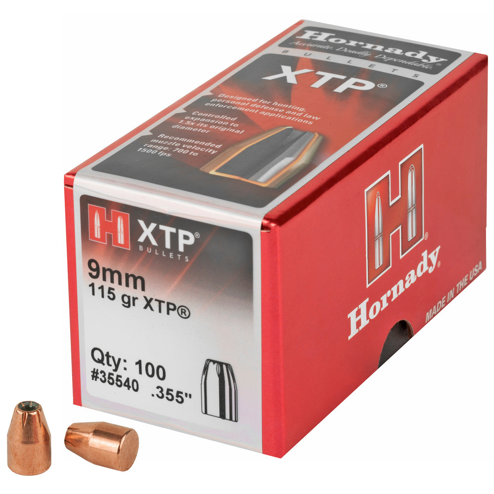 Hornady XTP 9mm .355 115-Grain 100-Count