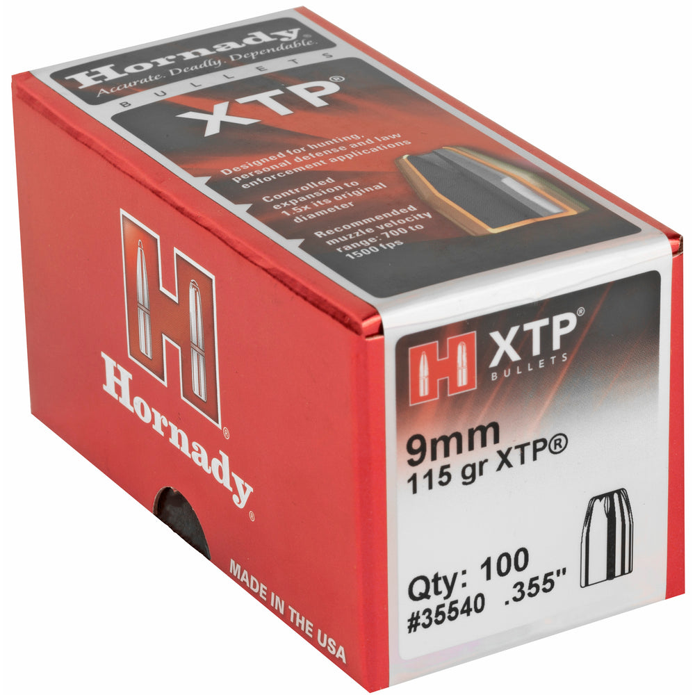 Hornady XTP 9mm .355 115-Grain 100-Count