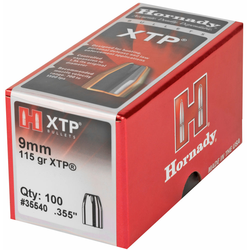Hornady XTP 9mm .355 115-Grain 100-Count
