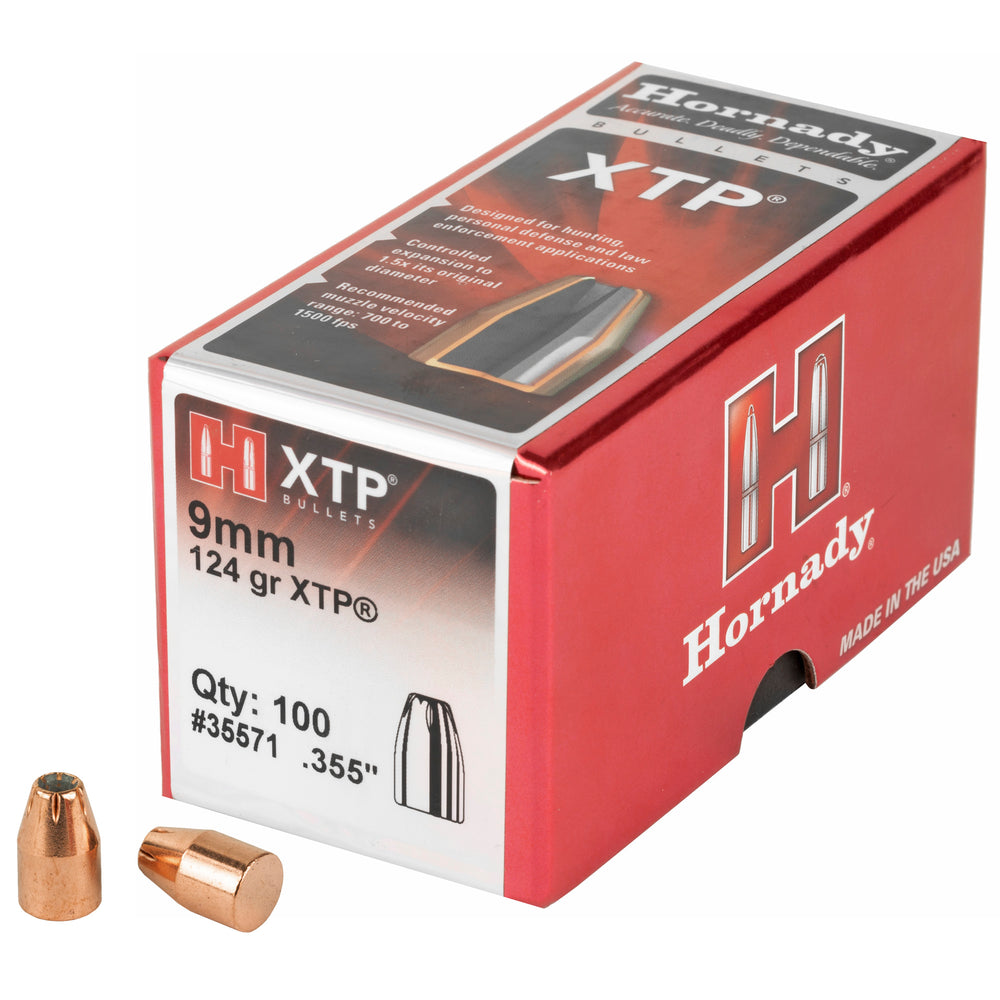 Hornady XTP 9mm .355 124-Grain 100-Count