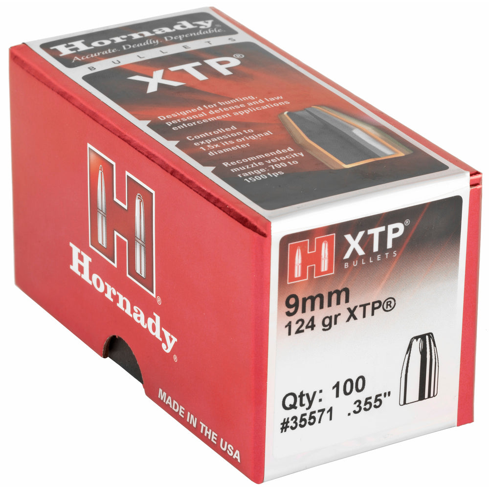 Hornady XTP 9mm .355 124-Grain 100-Count