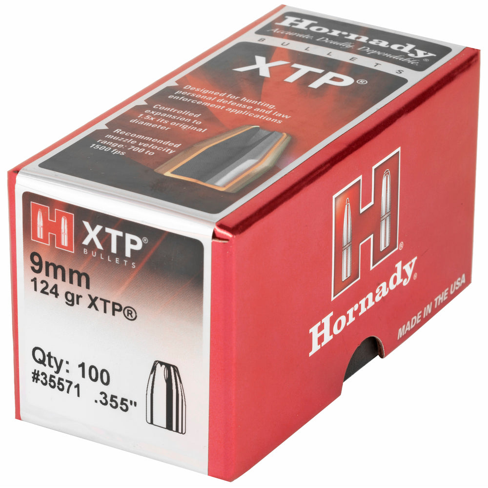 Hornady XTP 9mm .355 124-Grain 100-Count