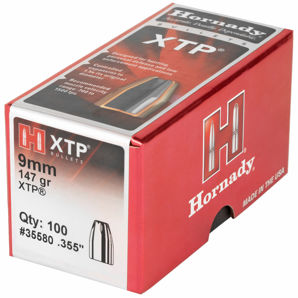 Hornady XTP 9mm .355 147-Grain 100-Count