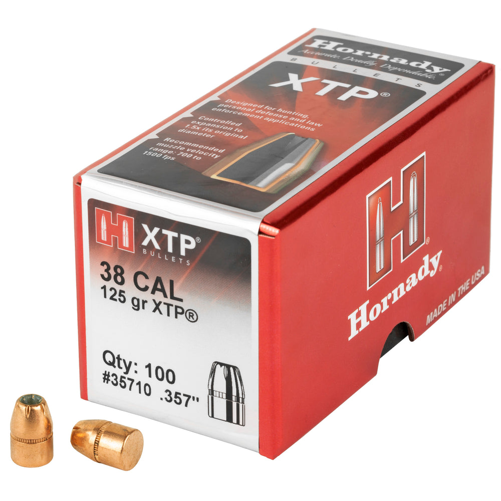 Hornady XTP 38 Caliber .357 125-Grain 100-Count