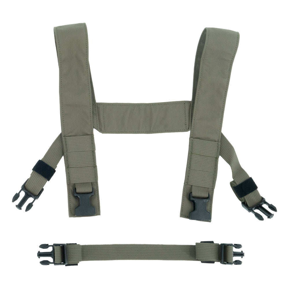 HSP H-Harness Rplcmnt Kit with White Stripe Ranger Green
