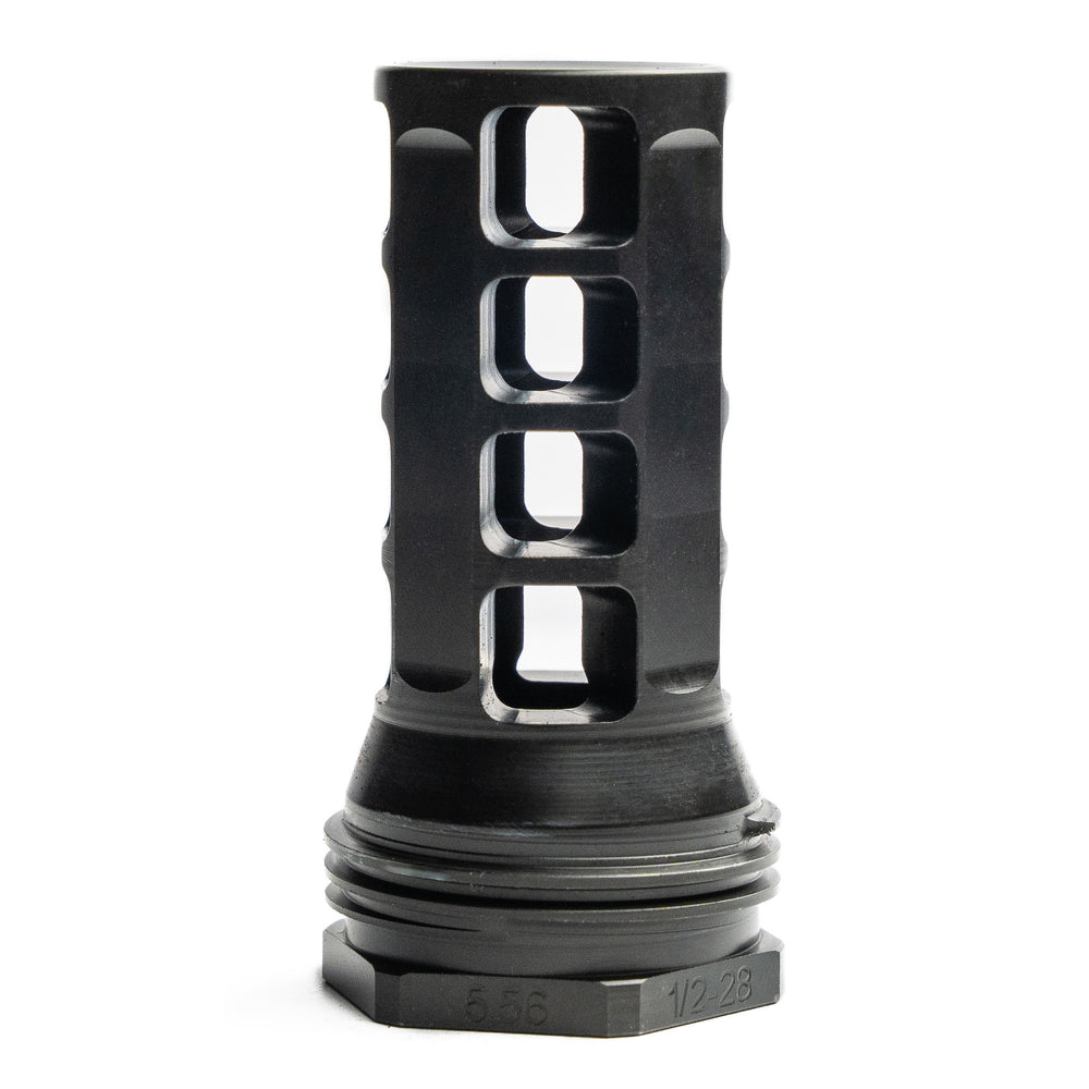 HUXWRX Muzzle Brake QD 338 3/4X24 Black