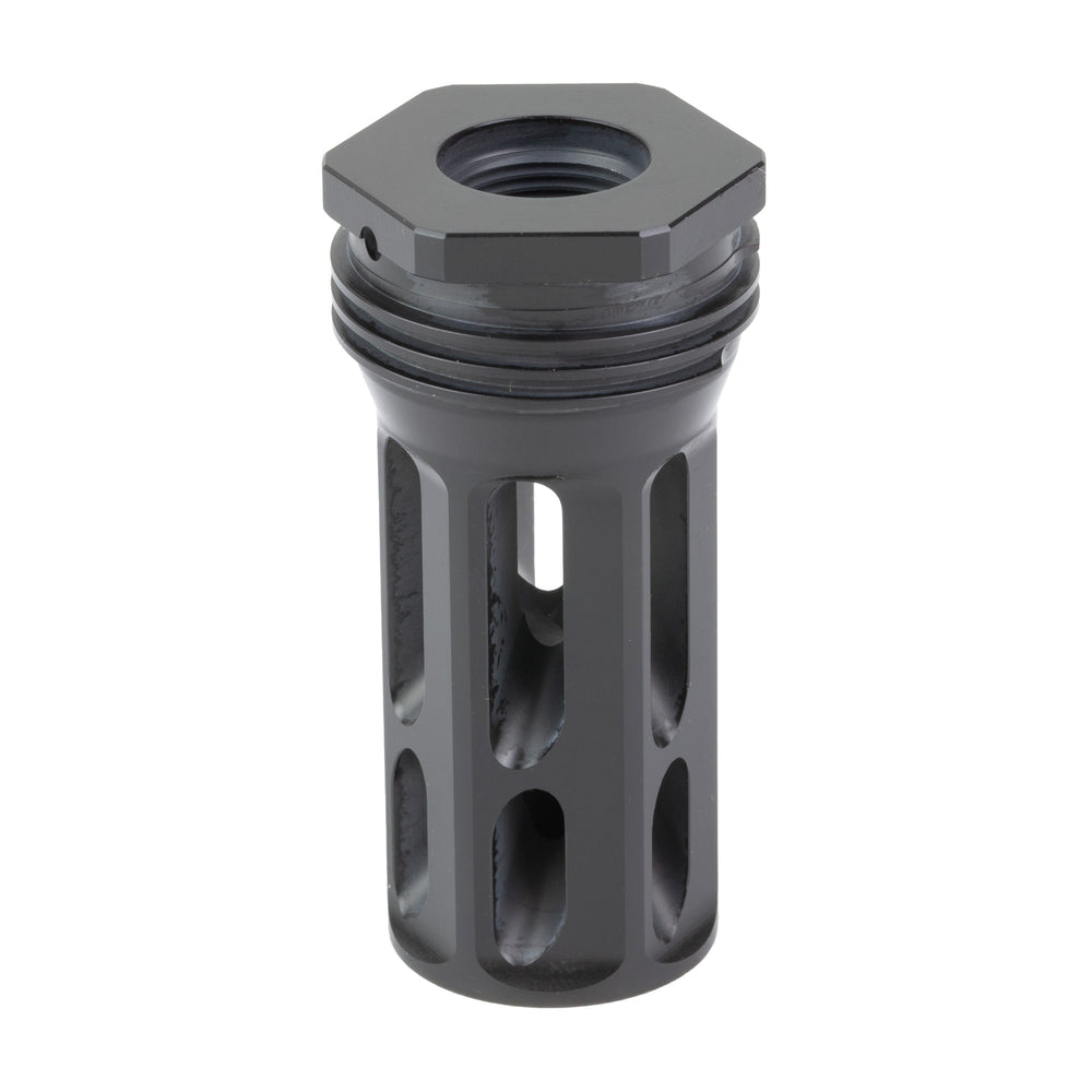 HUXWRX Flash Hider QD 762 M14X1 Left-Hand Black