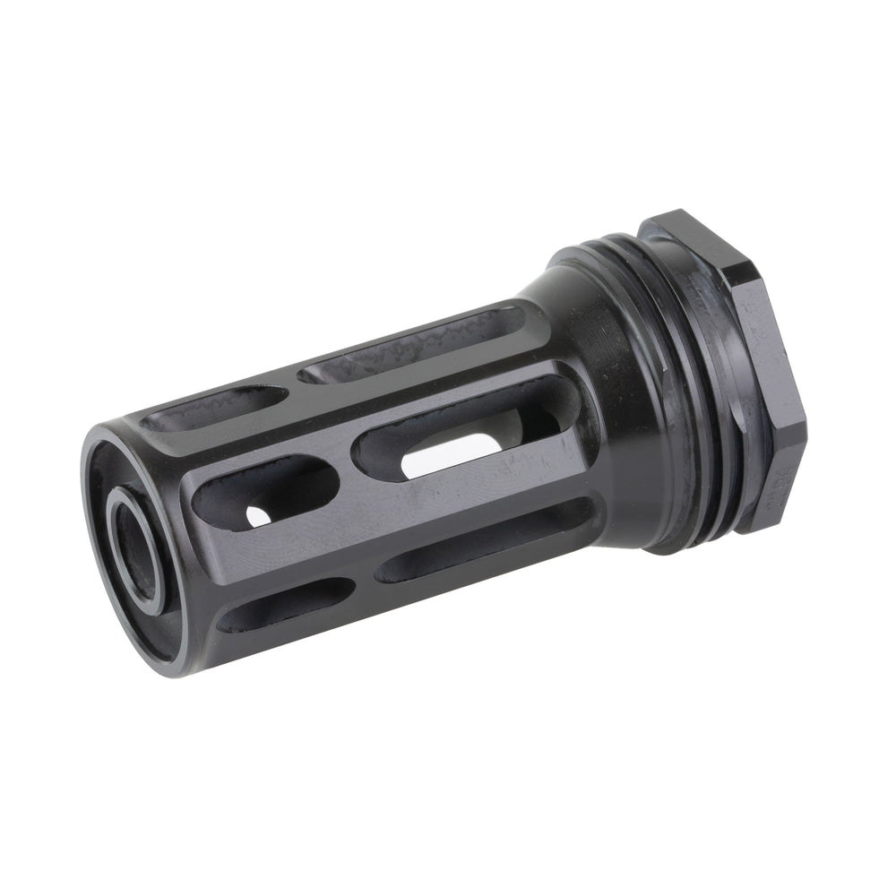 HUXWRX Flash Hider QD 762 M14X1 Left-Hand Black
