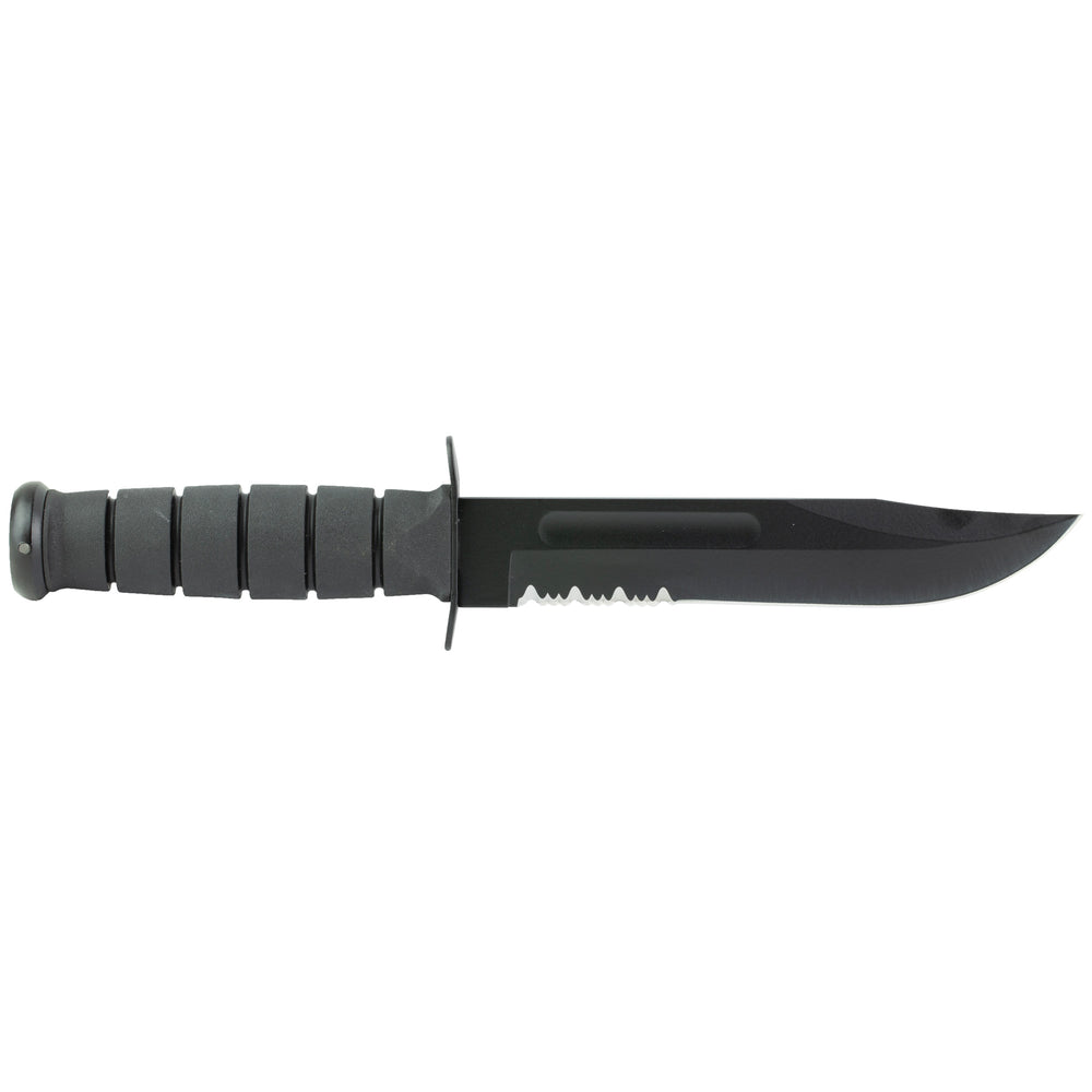 KA-BAR Fighting KNF 7 Black Serrated with Sheath