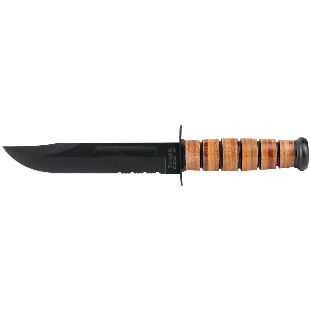 KA-BAR US Army Fghtng 7 Serrated CP with Sheath