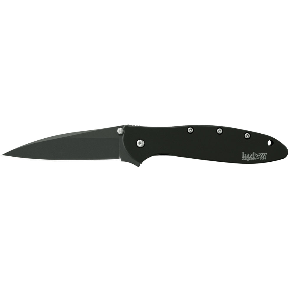 Kershaw Ken Onion Leek Plain Matte Black