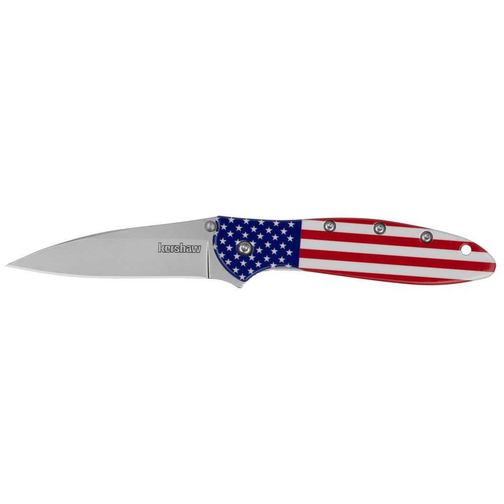 Kershaw Leek 3 Usa Flag/Silver