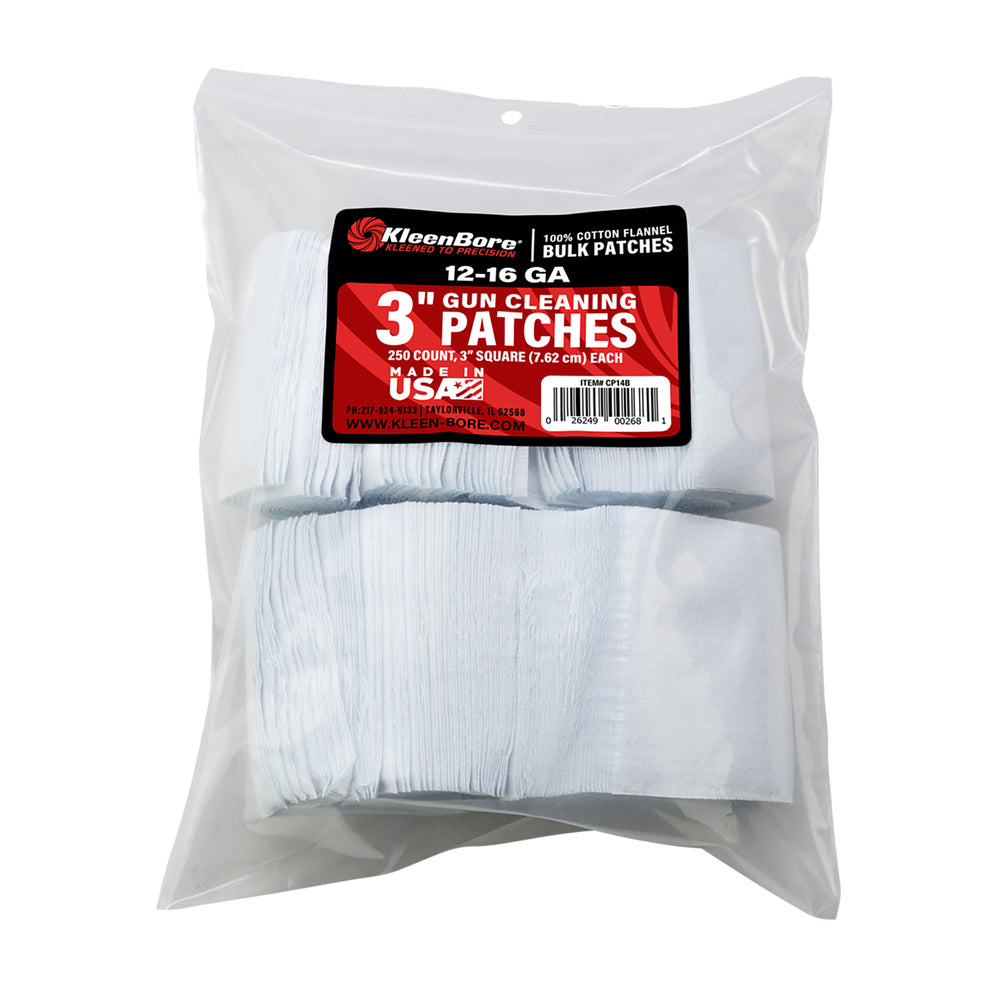 Kleen-Bore BR Springfield Patch 12-16GA 250-Pack