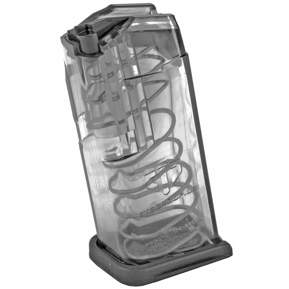 ETS For Glock 26 9mm 10-Round Magazine, Clear