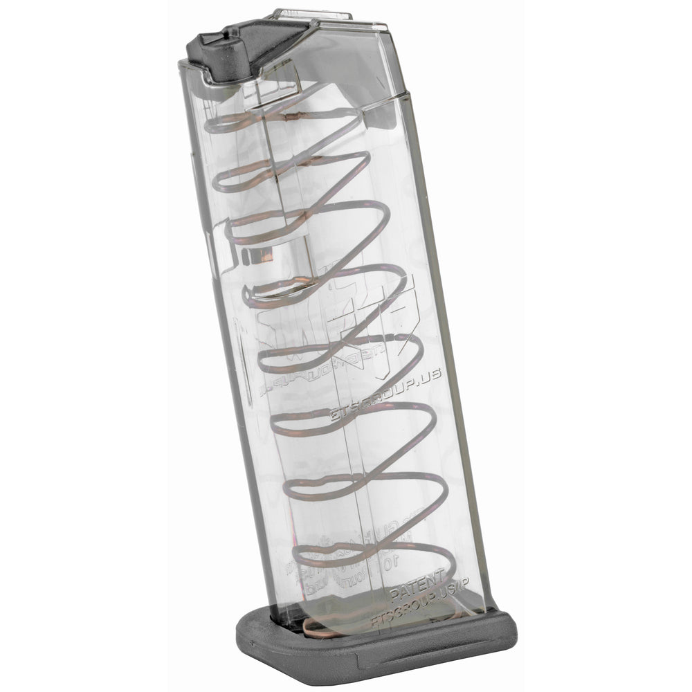 ETS For Glock 43X 9mm 10-Round Magazine, Clear