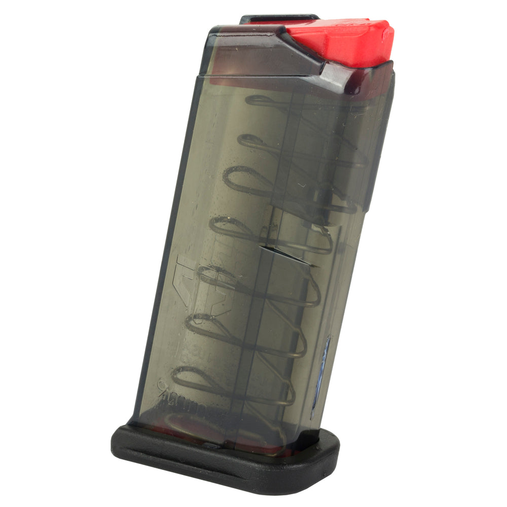 ETS For Glock 43 Carbon 9mm 7-Round Magazine, Smoke