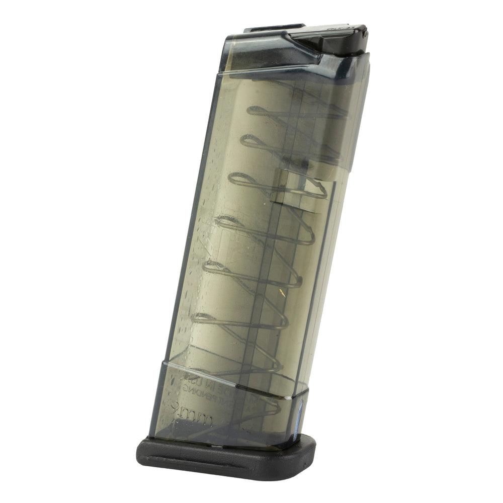 ETS For Glock 43 Carbon 9mm 9-Round Magazine, Smoke