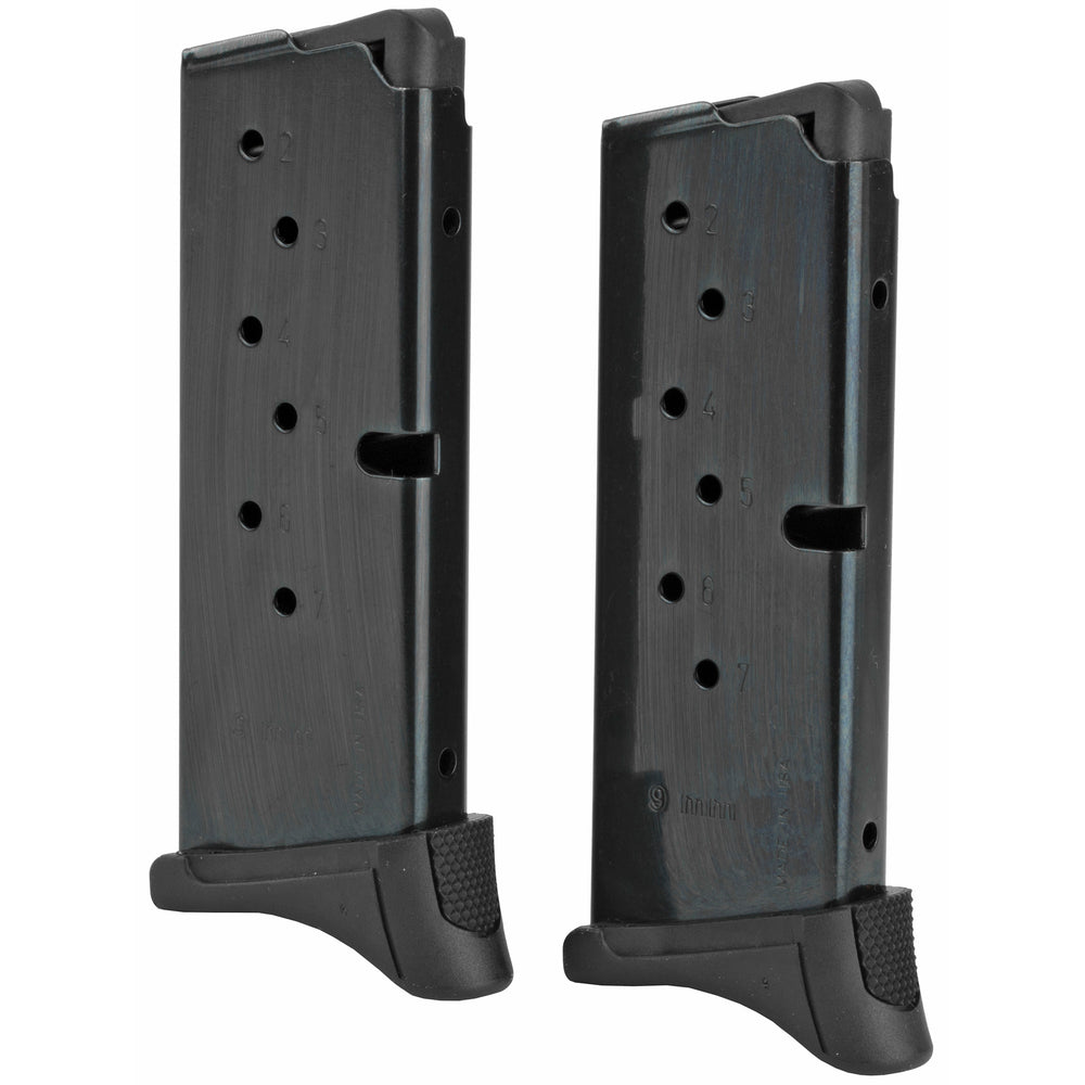 Ruger LC9/EC9S Blued with Extension 2-Pack 7-Round Magazine