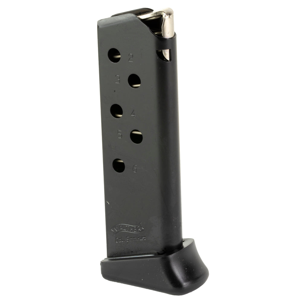 Walther PPK Anti-Friction Black Flush .380 ACP 6-Round Magazine