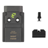 Night Fision Plate + Backup Sight 509T Fits Glock Full Size MOS photo 1